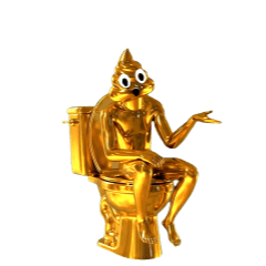 So Handy! Animated Golden Poo Sticker13.