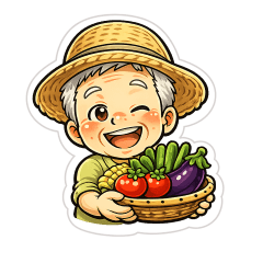Grandpa Farmer - Everyday Stickers