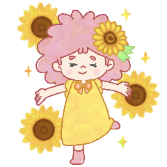 Summer FuwaHana-chan Daily Life Sticker.