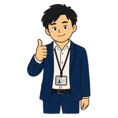 手書き風スーツ男子