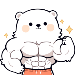Brightly Muscular Bear