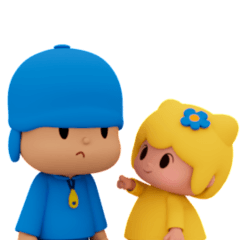 Pocoyo & Bea Siblings Animated Stickers