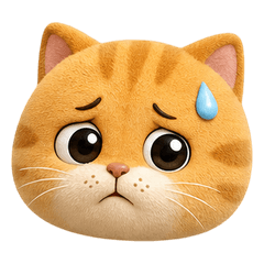 Suede Orange Cat Emoji Many Moods