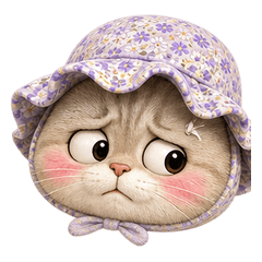 Suede Flower Cat Emoji Many Moods