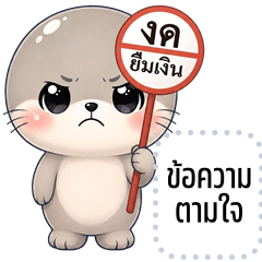 เปลี่ยนข้อความตามใจ: แมวน้ำจอมแสบ