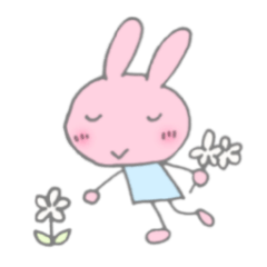 healing rabbit sticker