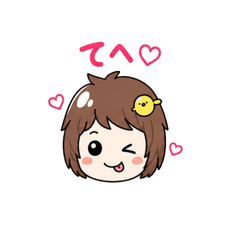 Layered Hair Girl Face Stickers Vol.2