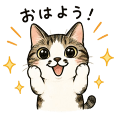 Punsuka the Cat: Daily Stickers
