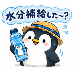 Penguin Heatstroke Prevention Stickers