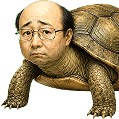 Human-faced turtle
