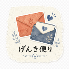 げんき便り 家族の見守りスタンプ