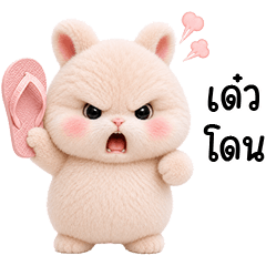 little chubby cute rabbit