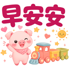 Cute Pig - Commonly Used Stickers