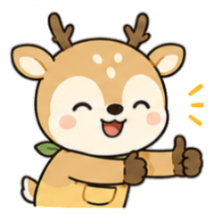 かわいい子鹿（字幕なし）