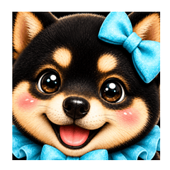 ふつうの黒柴犬　シバで送る日常会話１