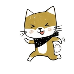 お寿司とコーヒー大好きな柴犬