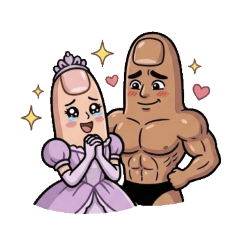 ムキムキ親指×細々小指姫♡彼女から彼氏へ