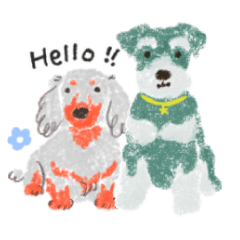 My Colorful Dogs Stickers (English)