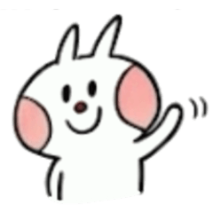 デカ文字ウサギのビジネススタンプ