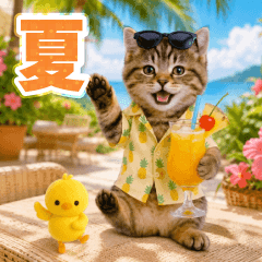 ▶夏の癒しにゃんこ