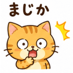 Reaction Cat Chatora - Everyday Stickers