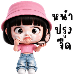 Pinkie cute girl (Big Stickers)