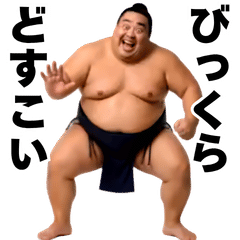 ⚫動く！デブ相撲力士【おもしろい/コミカル