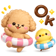 夏♡ふわもこトイプードル
