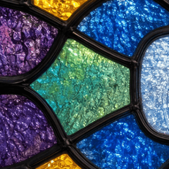This is what stained glass is all about.