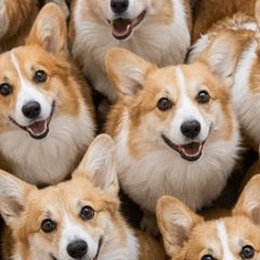 A huge number of Corgis