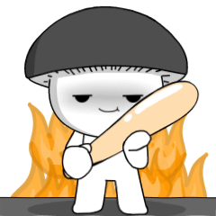 Black Mushroom :  Animated