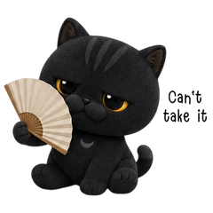 Noir Crescent Suede Cat (EN)