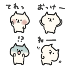Free-Spirit Kawaii Cat Sticker