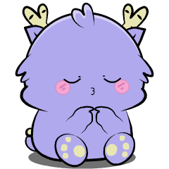 Purple Dragon : Pop-up stickers