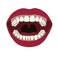 Weird Mouth Stickers