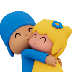 Pocoyo & Bea Siblings Stickers