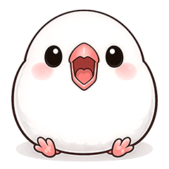 Mochi Mochi Java Sparrow Stickers