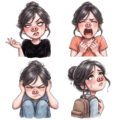 Miss Piggy Nose: No Text Expressions