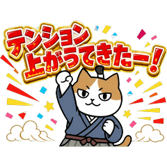 Topknot Cat High-Energy Stickers