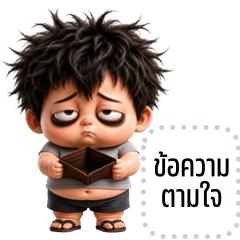 เปลี่ยนข้อความตามใจ: หนุ่มน้อยขี้เซา!