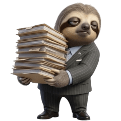 Mr.Sloth working man (no text)