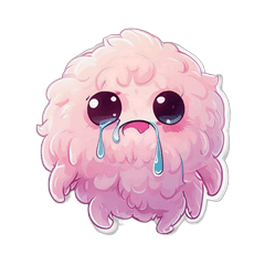 Fluffy Pink Monster Daily