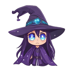Purple Robed Witches Stickers