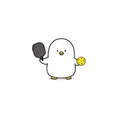 PickPen 1 - White Pickleball Penguin