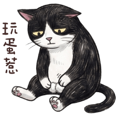 (L)Tuxedo cat_ 07