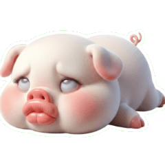 Pink Pig Melamun