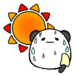 パンダのパンラ　１　夏を感じるスタンプ