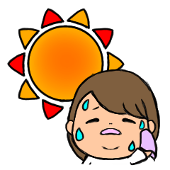 ぽっちゃり女子　１　夏を感じるスタンプ