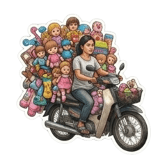 東南アジアの働くバイクシリーズ1
