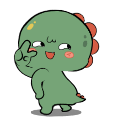Green Dino :  Animated Stickers